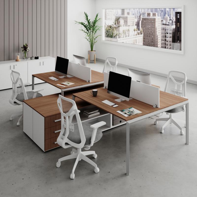 ESCRITORIOS CON PATAS METALICAS